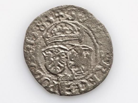 Szeląg 1584 Stefan Batory Olkusz (2)
