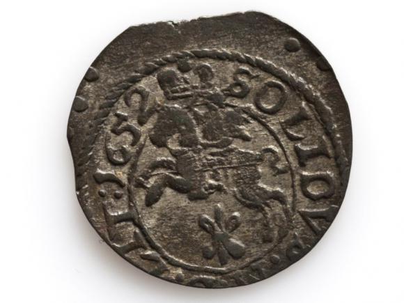 Szeląg litewski 1652 Jan Kazimierz Wilno (2)