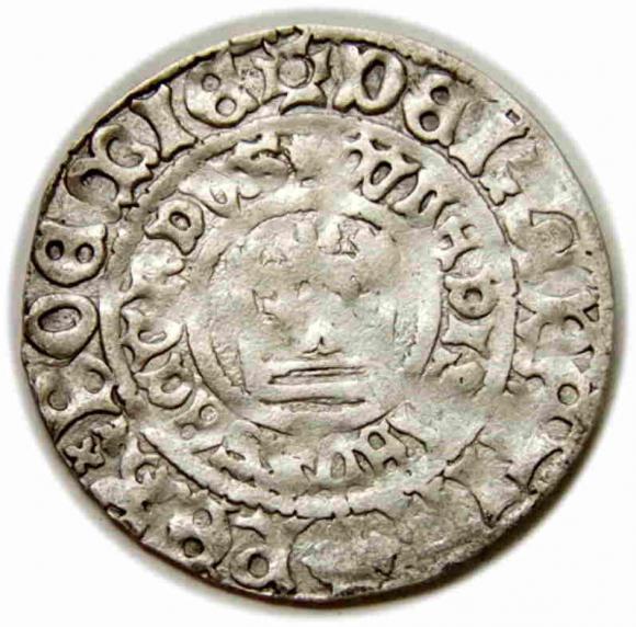 Grosz praski Władysław II Jagiellończyk Czechy Praga (1)