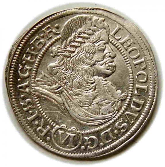 6 krajcarów 1674 Leopold I Habsburg Wrocław (1)