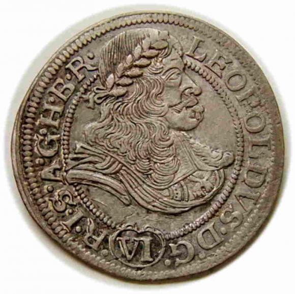6 krajcarów 1673 Leopold I Wrocław (1)