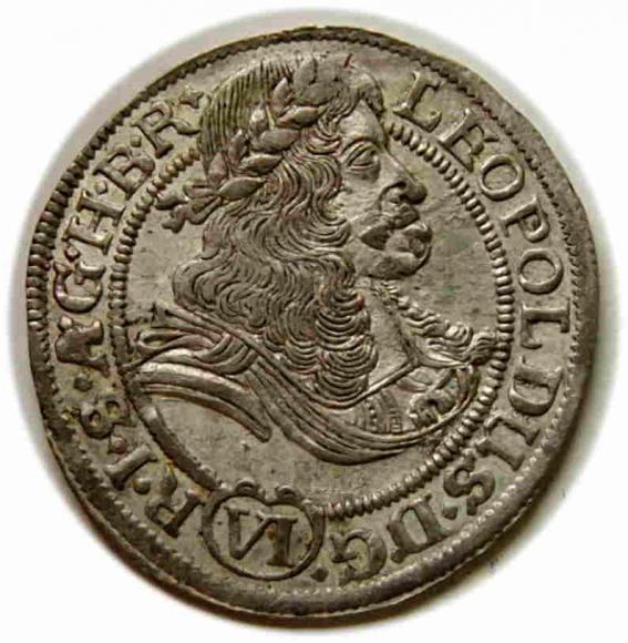 6 krajcarów 1673 Leopold I Wrocław (1)