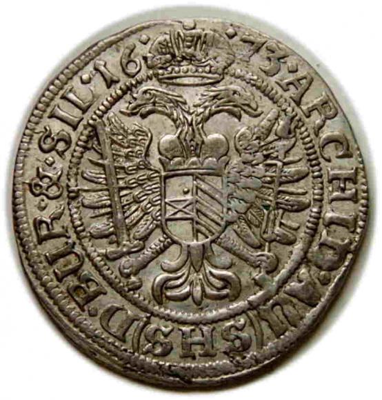 6 krajcarów 1673 Leopold I Wrocław (2)
