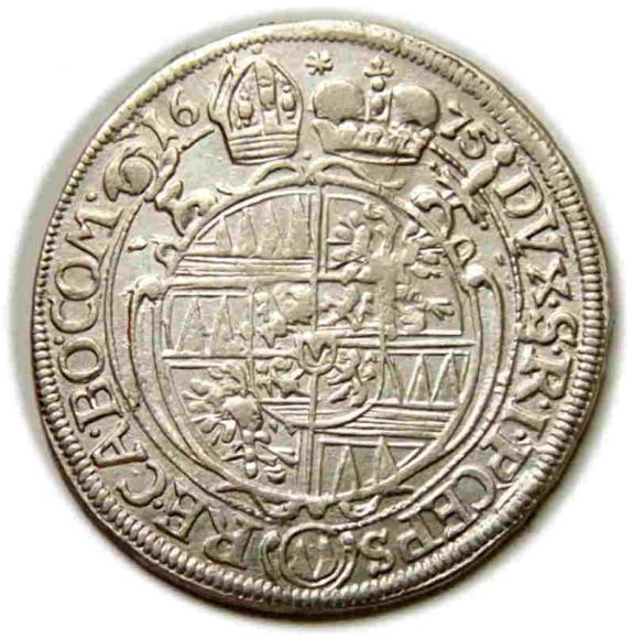 6 krajcarów 1675 Karol II Lichtenstein Ołomuniec (2)