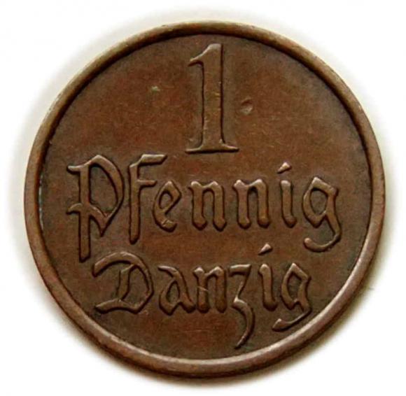 1 pfennig 1937 Free City of Danzig Gdansk (1)