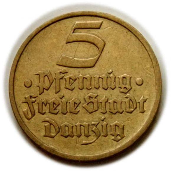 5 fenigów 1932 Wolne Miasto Gdańsk (1)