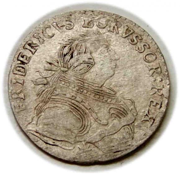 Szóstak 1755 Fryderyk II Wielki Prusy Królewiec (1)