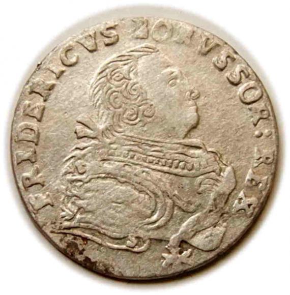 Szóstak 1756 Fryderyk II Wielki Prusy Królewiec (1)