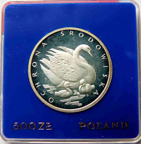 500 złotych 1984 PRL Łabędzie
