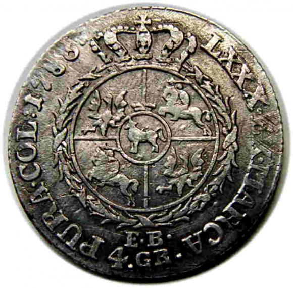 1 zloty 1786 Stanislaw August Poniatowski Warsaw (2)