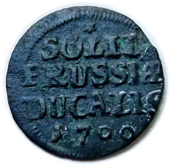 Szeląg 1700 Fryderyk I Pruski Prusy Królewiec (1)