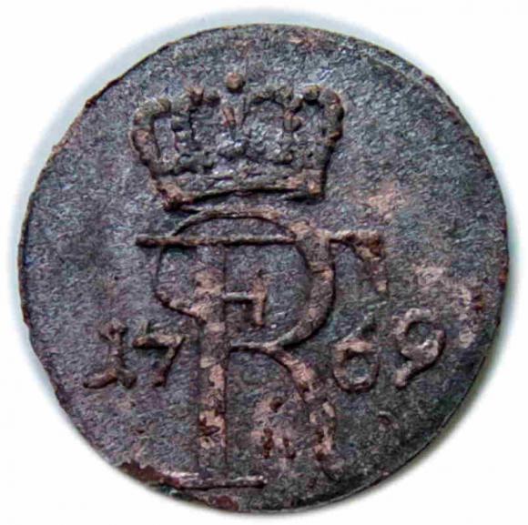 Szeląg 1769 Fryderyk II Wielki Prusy Królewiec (2)