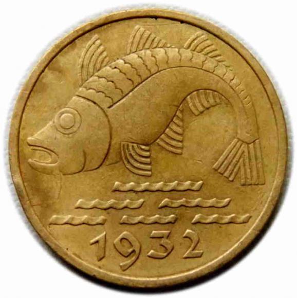 10 fenigów 1932 Wolne Miasto Gdańsk (2)