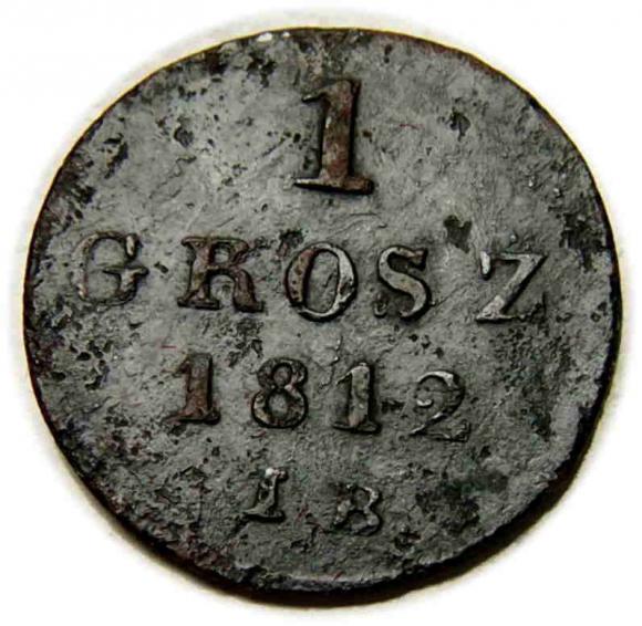 1 grosz 1812 Księstwo Warszawskie Warszawa (1)