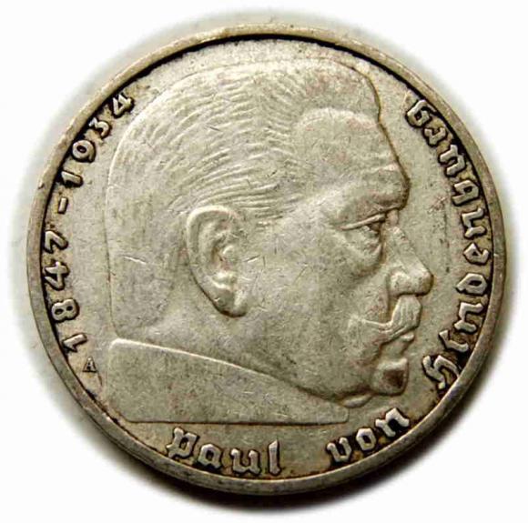 2 marki 1937 A Berlin Niemcy srebro (1)