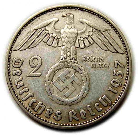 2 marki 1937 A Berlin Niemcy srebro (2)