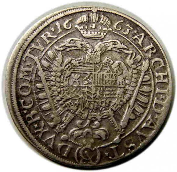 15 krajcarów 1663 Leopold I Węgry Wiedeń (2)