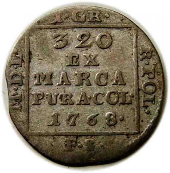 Grosz 1768 Stanisław August Poniatowski Warszawa (1)