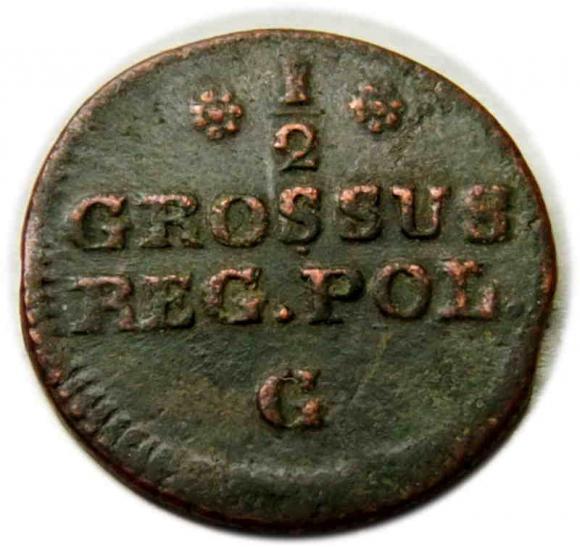 Półgrosz 1767 Stanisław August Poniatowski Kraków (1)