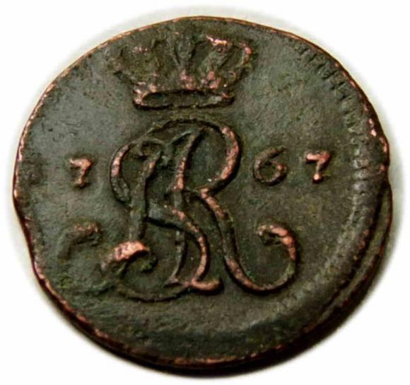 Półgrosz 1767 Stanisław August Poniatowski Kraków (2)
