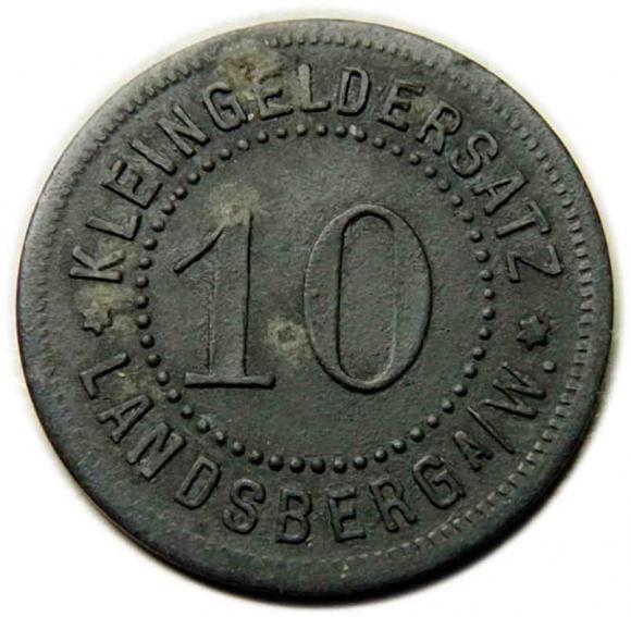 10 pfennig Gorzow Wielkopolski Landsberg a. Warthe