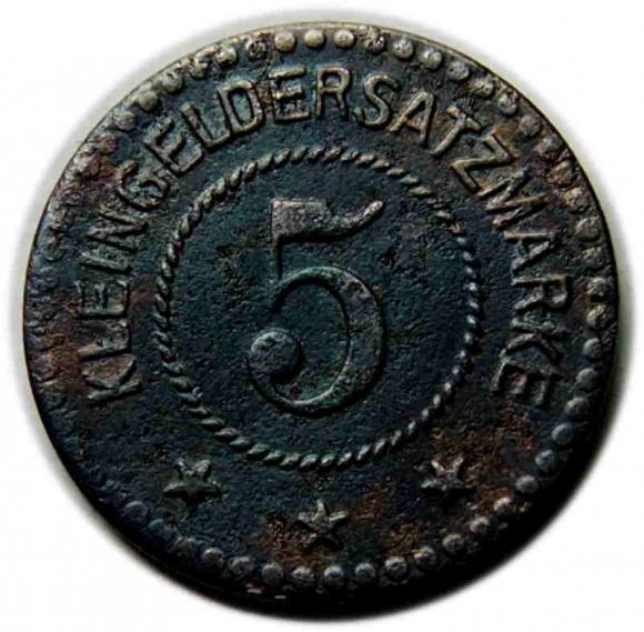 5 fenigów 1918 Głuchołazy / Ziegenhals (1)