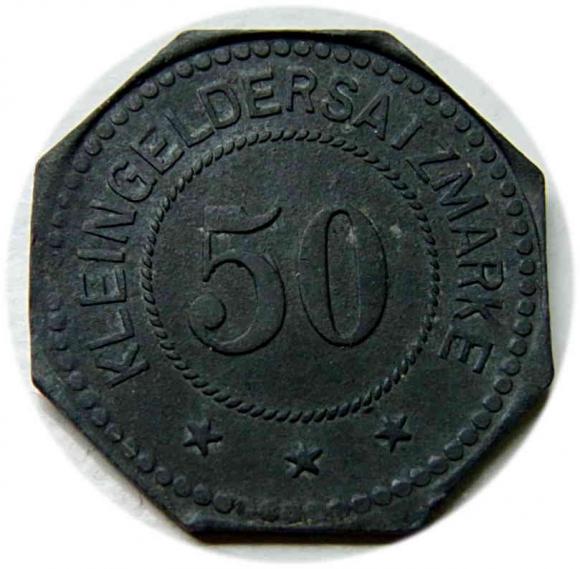 50 fenigów Zundschnurfabrik Złoty Stok / Reichenstein (1)