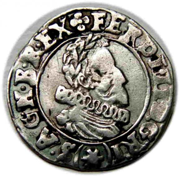 3 krajcary 1626 Ferdynand II Habsburg Austria Kutna Hora (1)