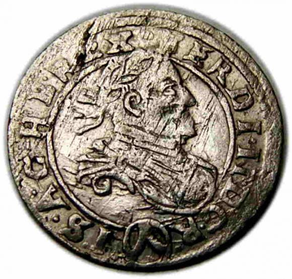 3 krajcary 1629 Ferdynand II Habsburg Austria Wiedeń (1)
