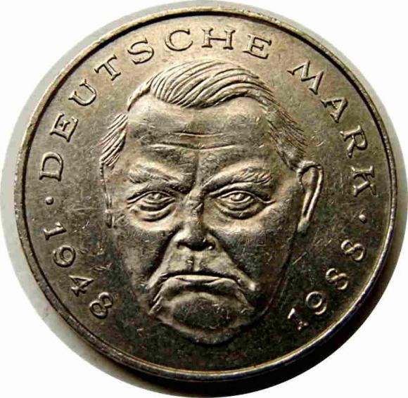 2 marki 1992 Ludwik Erhard Niemcy (1)