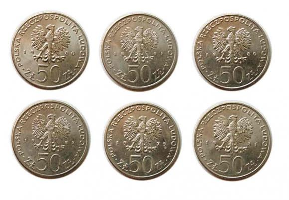 Zestaw monet "Poczet Królów" PRL Warszawa (3)