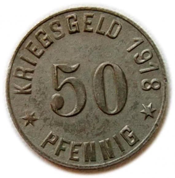 50 fenigów 1918 Działdowo / Soldau (1)