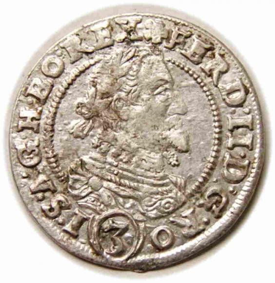 3 krajcary 1630 Ferdynand II Habsburg Wrocław (1)
