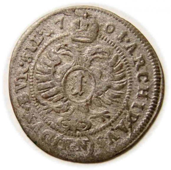 1 krajcar 1701 Leopold I Habsburg Opole (2)