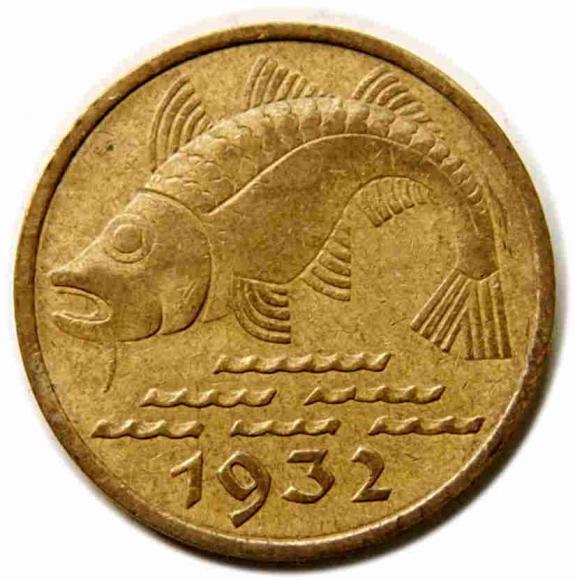 10 fenigów 1932 Wolne Miasto Gdańsk (2)