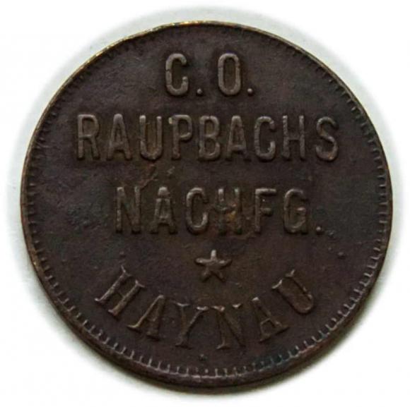 Żeton Raupbachs Chojnów / Haynau (1)