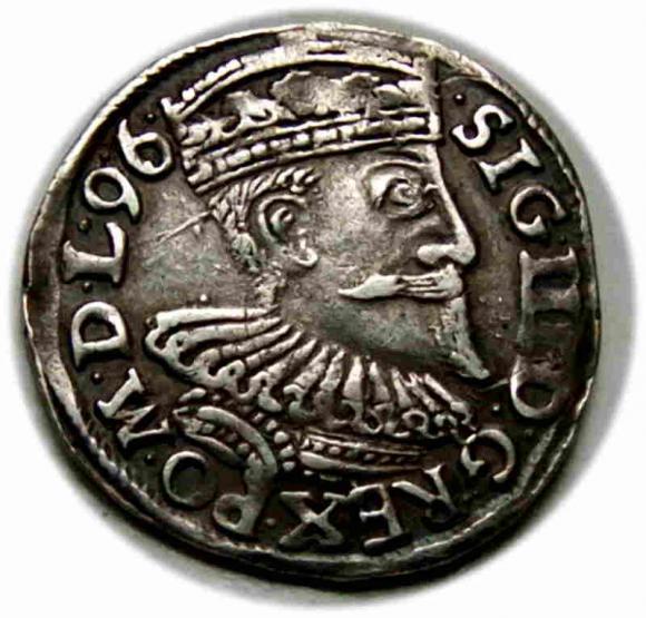 Trojak 1596 Zygmunt III Waza Wschowa (2)