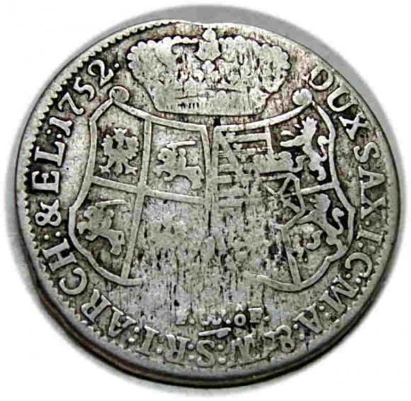 1/3 thaler 1752 Augustus III Dresden (2)