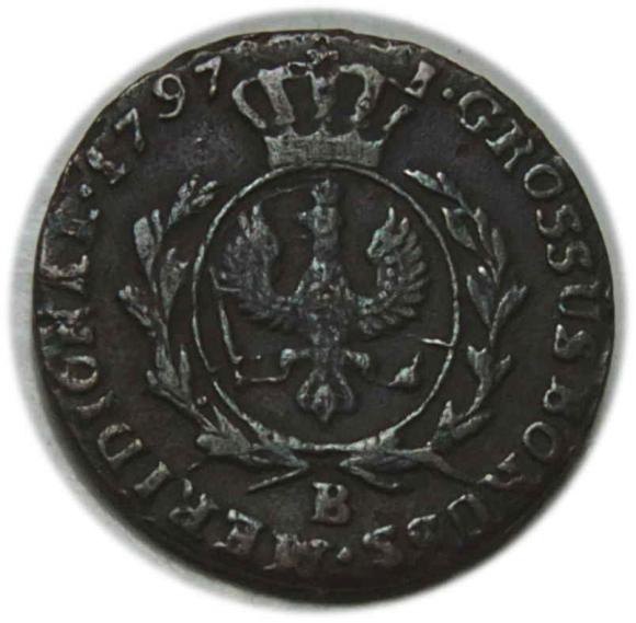 Grosz 1797 Fryderyk Wilhelm II Prusy Południowe Wrocław (1)