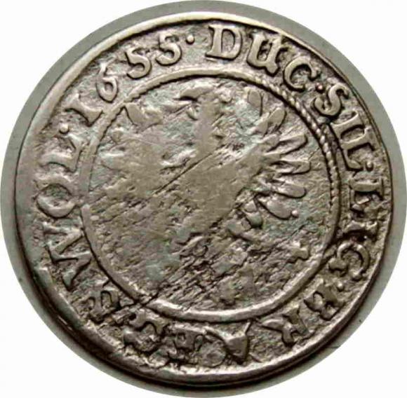 3 krajcary 1655 Jerzy III, Ludwik IV, Chrystian Ksiestwo Brzesko - Legnicko - Wołowskie Brzeg (2)