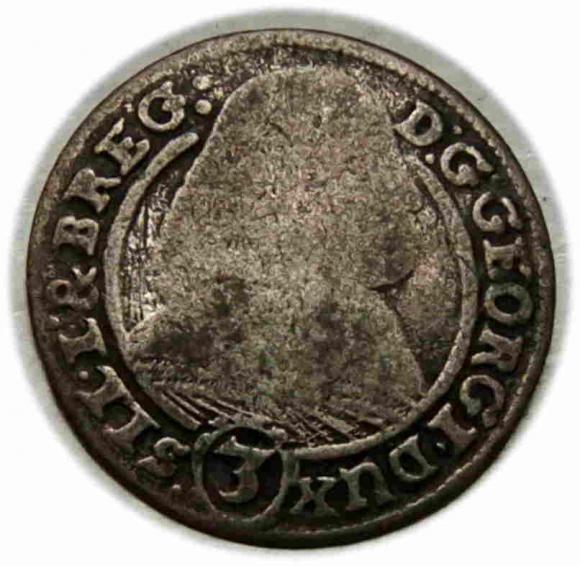 3 krajcary 1661 Jerzy III Brzeski Księstwo Brzesko - Legnicko - Wołowskie Brzeg (1)