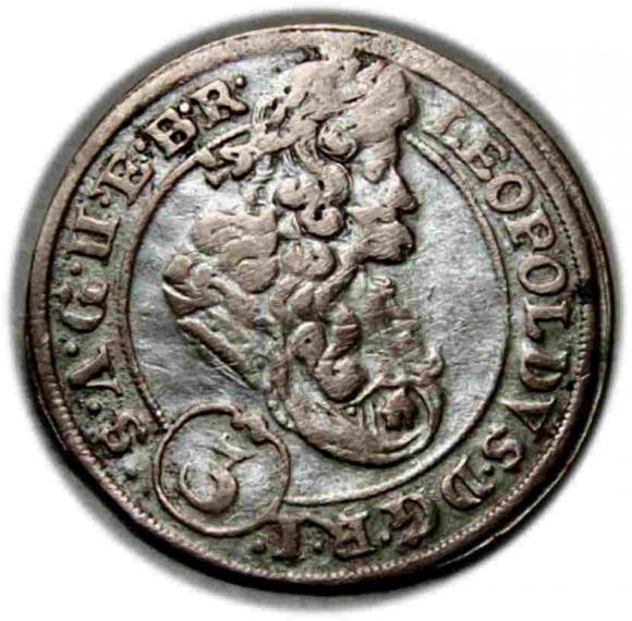 3 krajcary 1696 Leopold I Habsburg Brzeg (1)