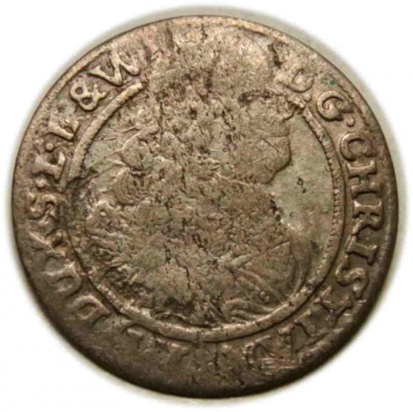 6 krajcarów 1665 Chrystian Wołowski Księstwo Brzesko - Legnickio - Wołowskie Brzeg (1)