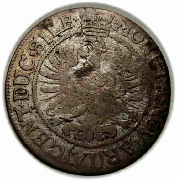 6 krajcarów 1673 Ludwika Anhalcka Księstwo Brzesko - Legnicko - Wołowskie Brzeg (2)