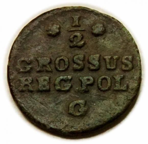 Półgrosz 1767 Stanisław August Poniatowski Kraków (1)