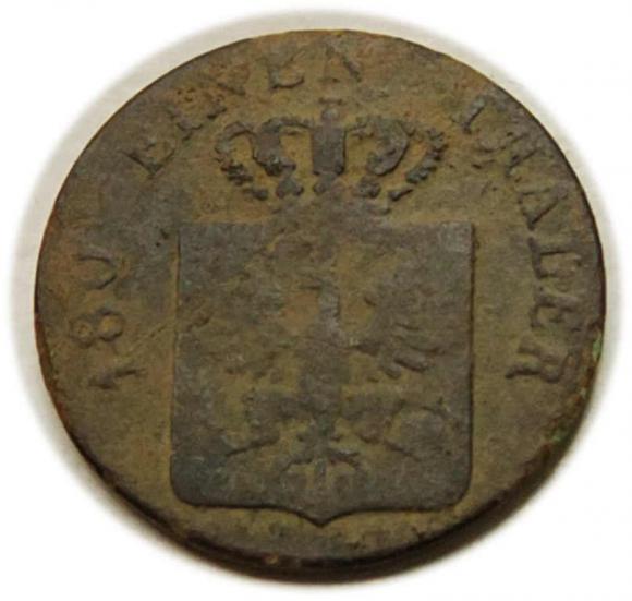 2 fenigi 1821 Fryderyk Wilhelm III Prusy Wrocław (2)