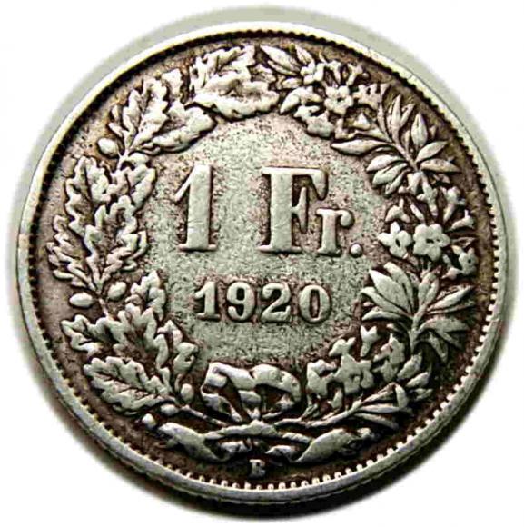 1 frank 1920 Szwajcaria (1)