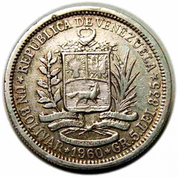 1 boliwar 1960 Wenezuela (2)