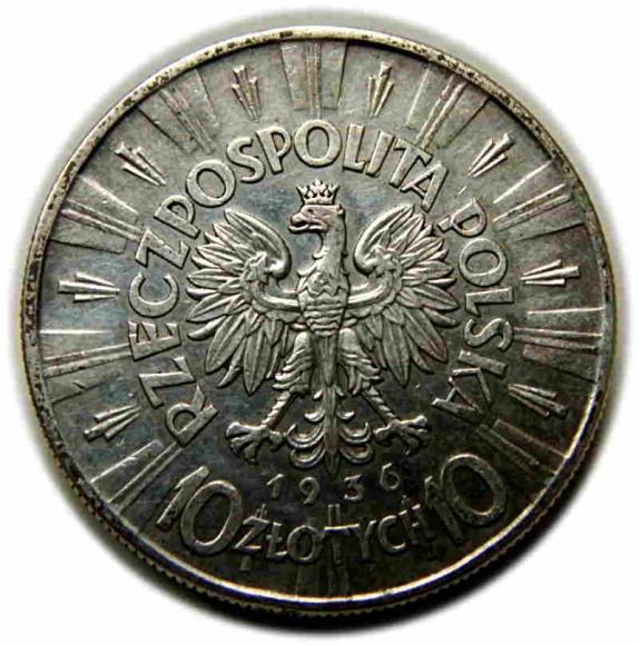 10 złotych 1936 Józef Piłsudski Warszawa (2)