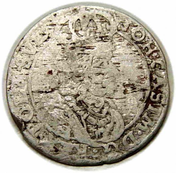Szóstak 1661 Jan Kazimierz Bydgoszcz (1)